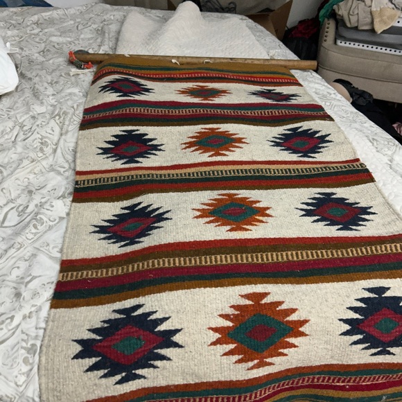 Multicolor Geometric Patterned Blanket